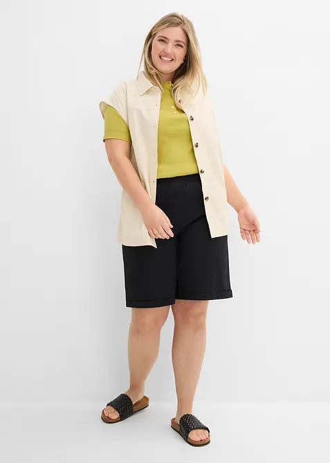 Papertouch-Bermuda aus Baumwoll-Mix, bonprix