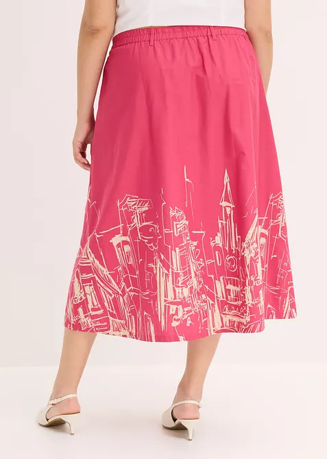 Midirock aus reiner Bio-Baumwolle, bonprix