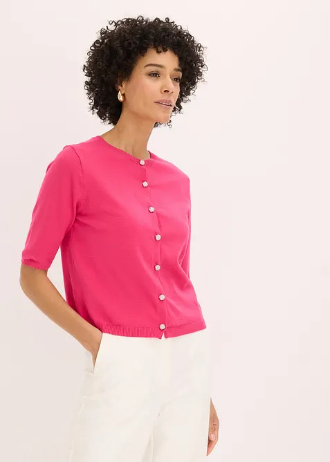 Feinstrickjacke aus feinem Viskose-Mix, bonprix