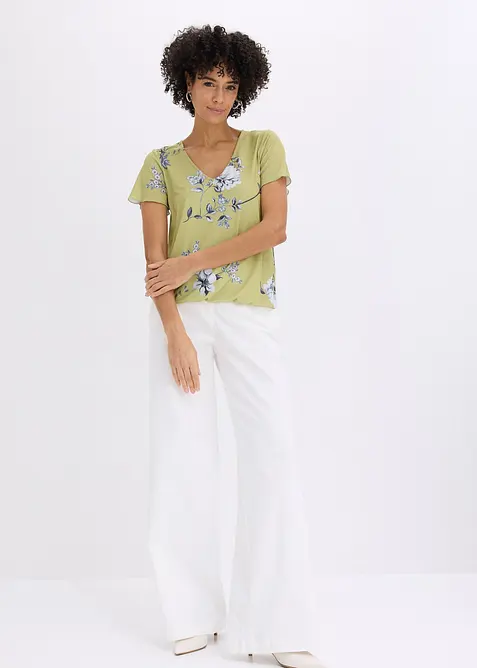 Shirt mit elastischem Saum, bonprix