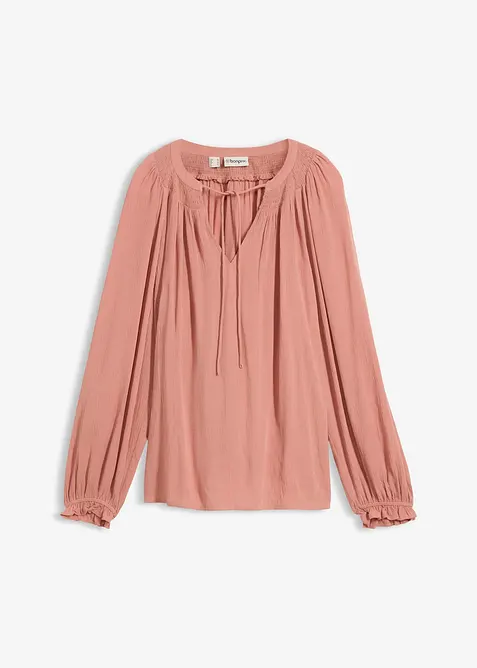 Tunikabluse aus flie&szlig;ender Viskose, bonprix