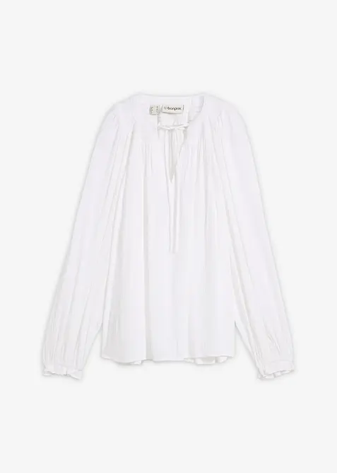 Tunikabluse aus flie&szlig;ender Viskose, bonprix