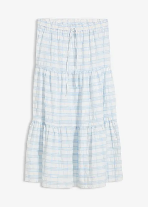 Jupe midi 100% coton, bonprix