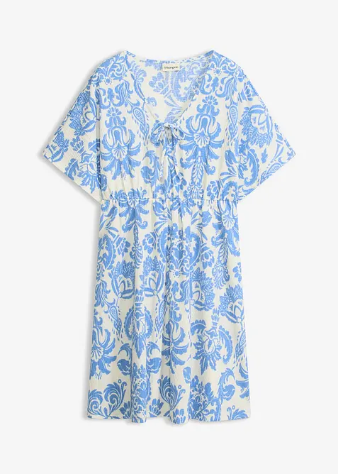 Robe-tunique &agrave; d&eacute;collet&eacute; plongeant, bonprix