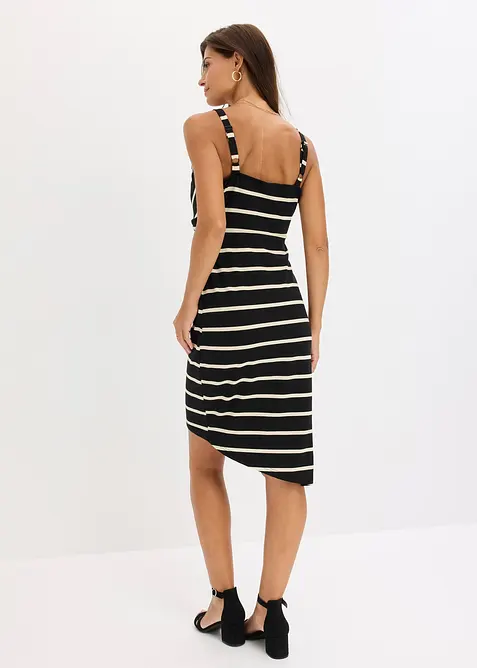 Jerseykleid mit tiefem Ausschnitt, bonprix