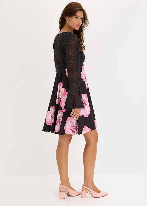 Jerseykleid mit Spitze, bonprix