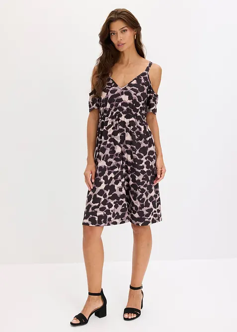 Minikleid mit offenen Schultern, bonprix