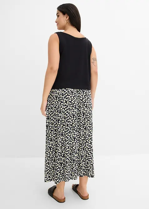 Robe fluide en jersey viscose extensible, bonprix