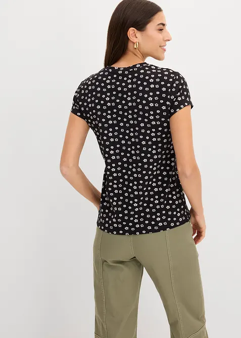 Shirt (3er Pack) aus Baumwoll-Elasthan-Mix, bonprix