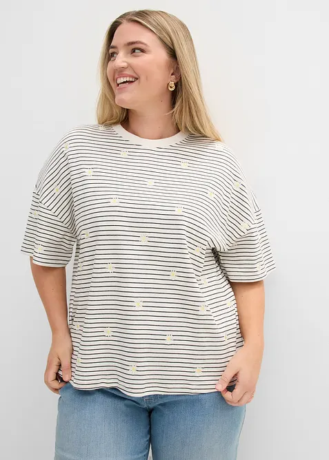 T-shirt ray&eacute; 100% coton, bonprix