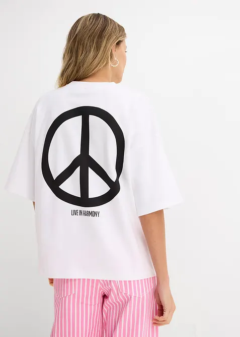 Oversize-Shirt aus reiner Bio-Baumwolle, bonprix