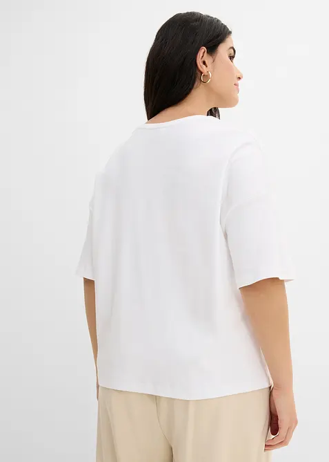 Lockeres T-Shirt aus reiner Baumwolle, bonprix
