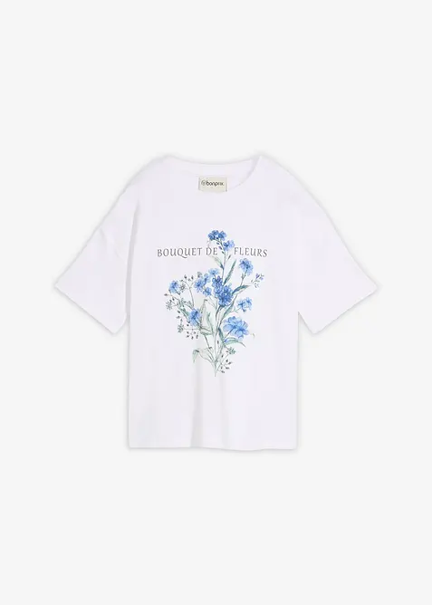 Lockeres T-Shirt aus reiner Baumwolle, bonprix