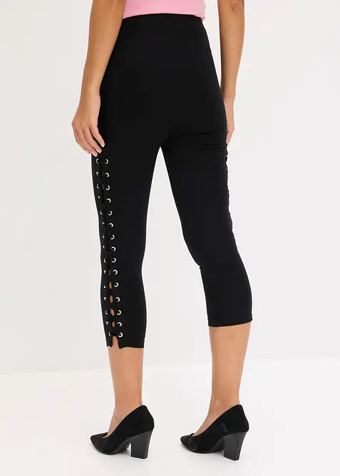 Legging corsaire avec la&ccedil;age, bonprix