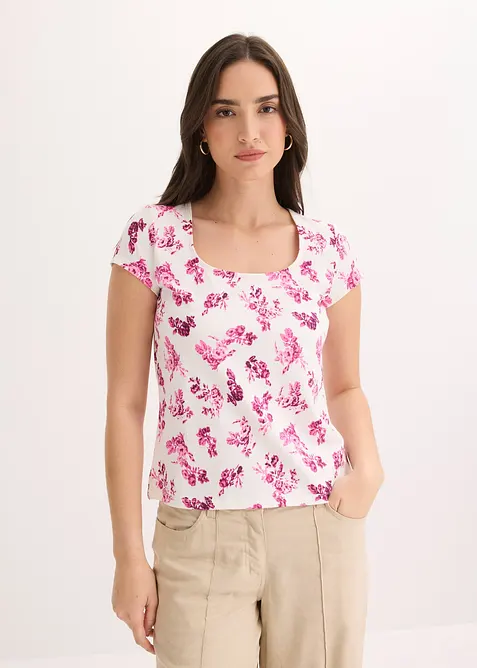 Shirt aus elastischer Baumwolle, bonprix