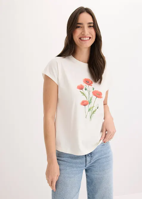 T-shirt en coton extensible, bonprix