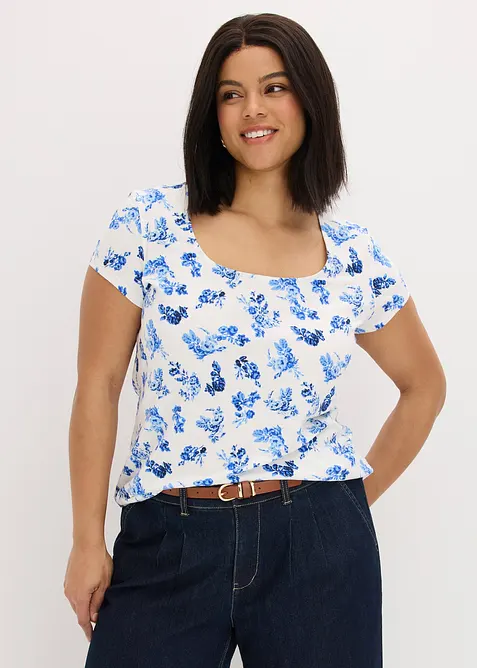 T-shirt en coton extensible, bonprix