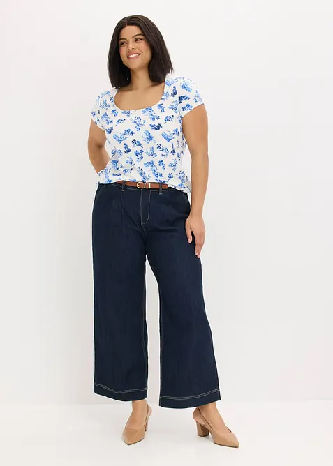 T-shirt en coton extensible, bonprix