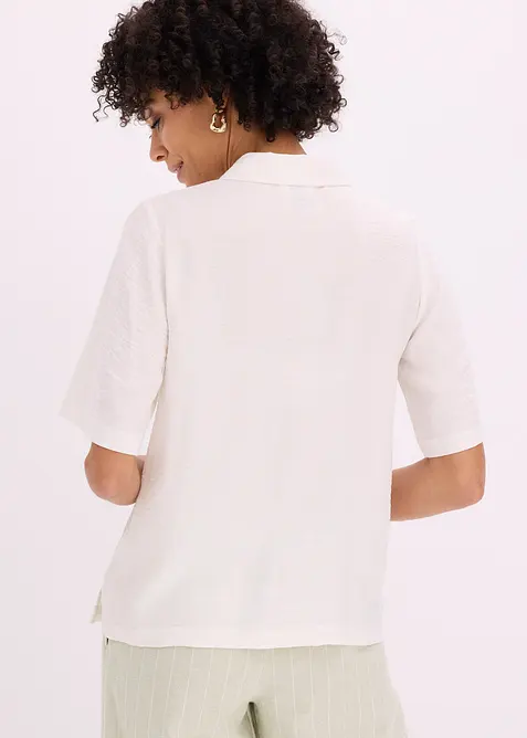 Blouse longue l&eacute;g&egrave;rement transparente, bonprix