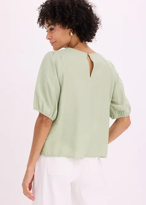 Tunikabluse mit Stickerei, leicht transparent, bonprix