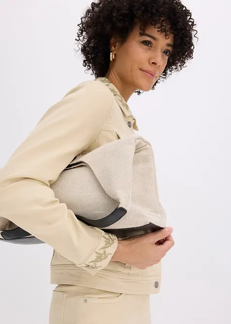 Twill-Jacke mit Stickerei, bonprix