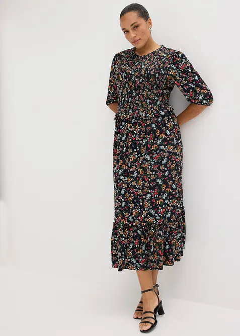 Robe midi en jersey viscose, bonprix