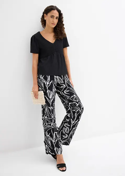 Shirt aus strukturiertem Cr&ecirc;pe, bonprix