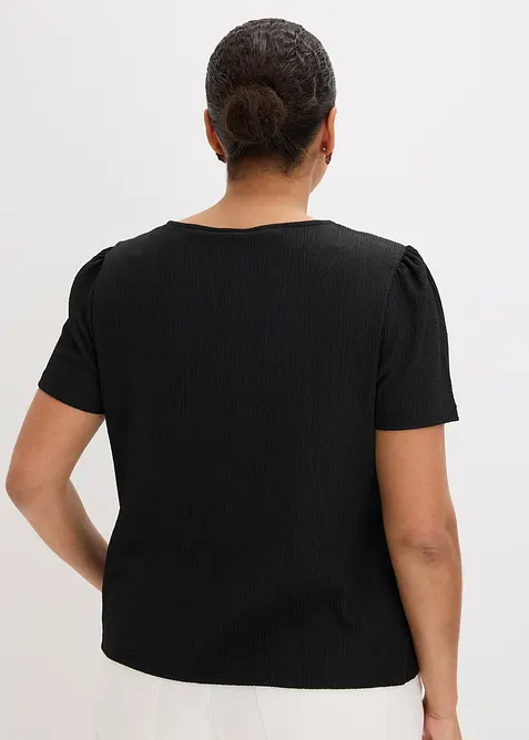 Shirt aus strukturiertem Cr&ecirc;pe, bonprix