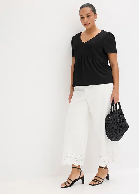 Shirt aus strukturiertem Cr&ecirc;pe, bonprix