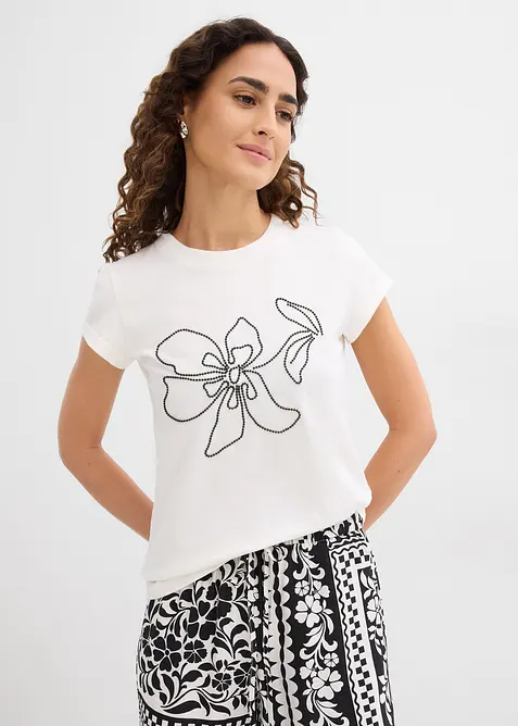 T-shirt en coton extensible, bonprix