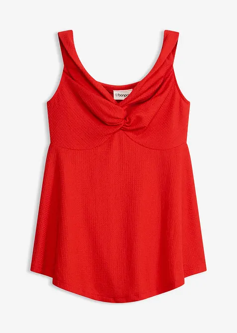 Cold-Shoulder-Shirt in strukturierter Ware, bonprix