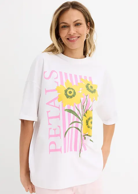 T-shirt oversize 100% coton, bonprix