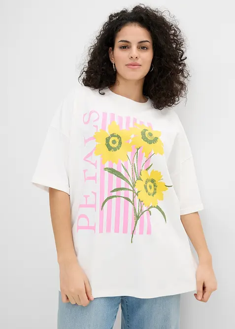 T-shirt oversize 100% coton, bonprix
