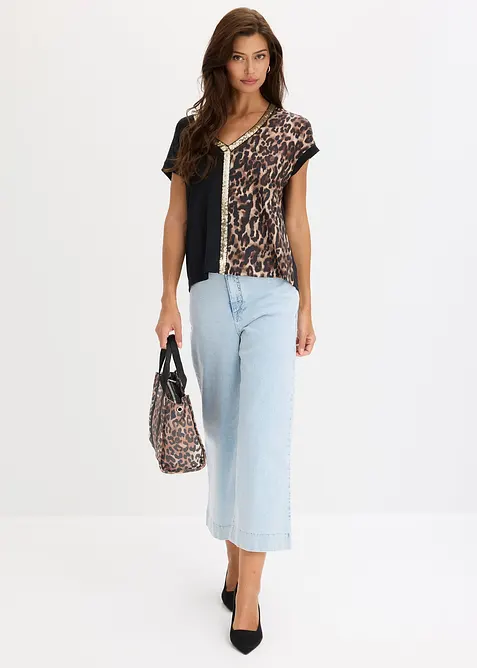 Shirt mit Pailletten, bonprix