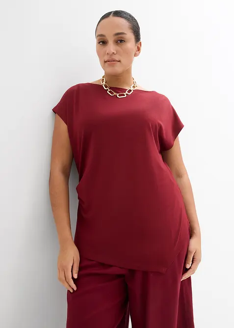 Top asym&eacute;trique en Punto di Roma, bonprix