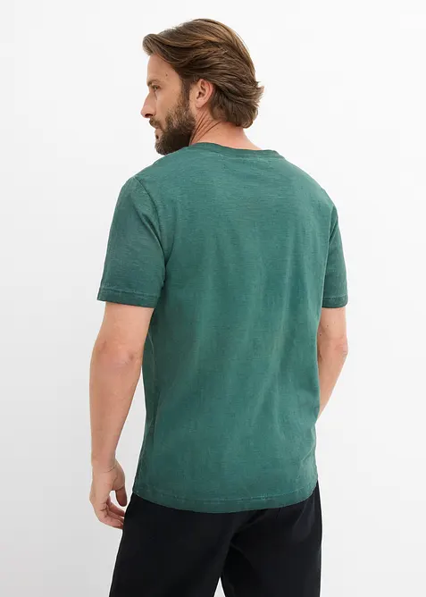 T-shirt aspect d&eacute;lav&eacute;, 100% coton, bonprix