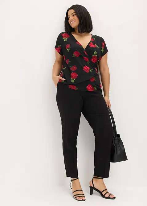 T-shirt imprim&eacute; doux en viscose extensible, bonprix