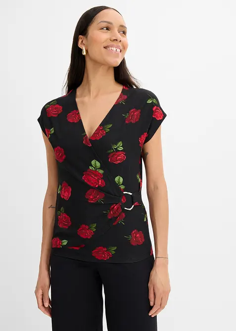 bedrucktes Shirt aus softem Viskose-Mix, bonprix