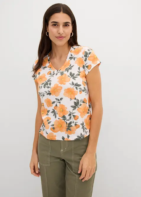 T-Shirt aus reiner Baumwolle, bonprix