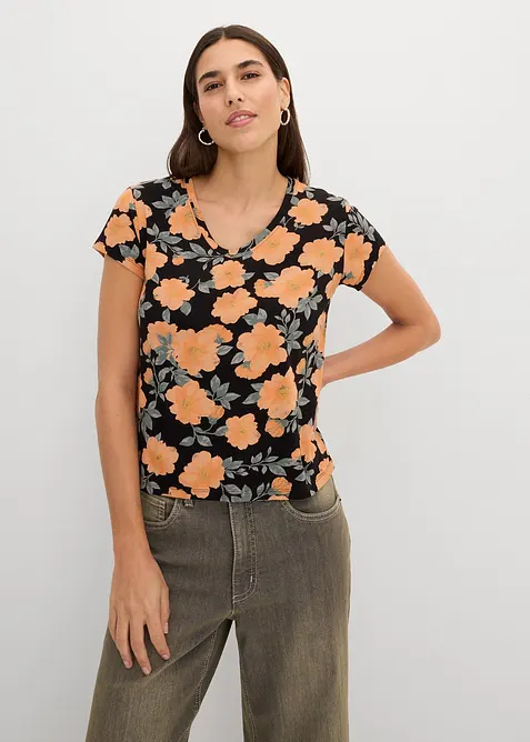 T-Shirt aus reiner Baumwolle, bonprix