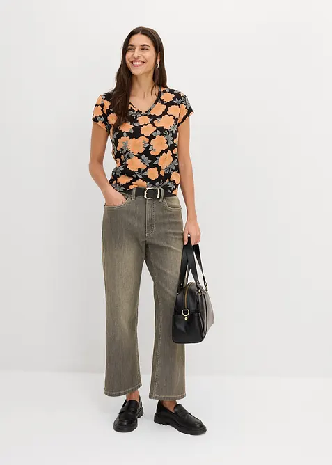 T-Shirt aus reiner Baumwolle, bonprix