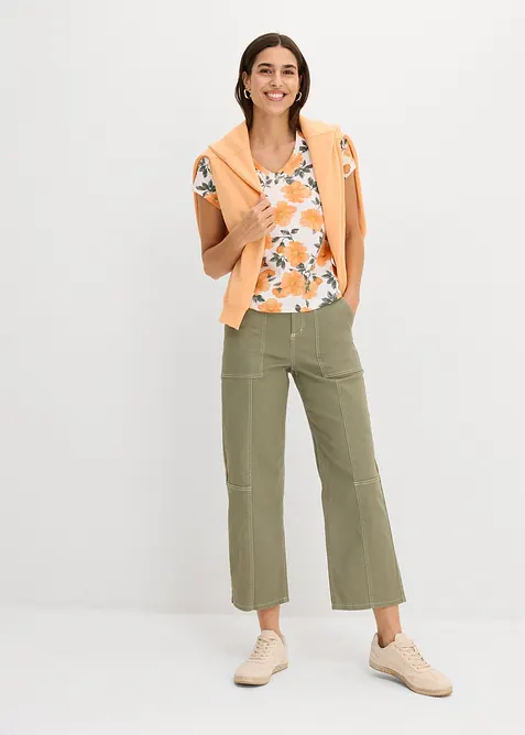 T-Shirt aus reiner Baumwolle, bonprix