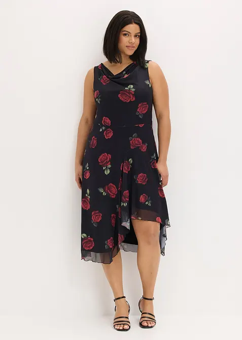 Robe midi en mesh doux, bonprix