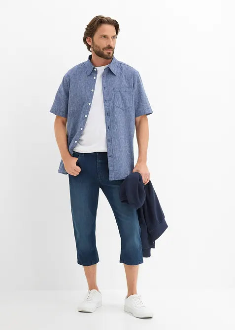 Leichte 3/4-Jeans mit Dehnbund, Regular Fit, bonprix