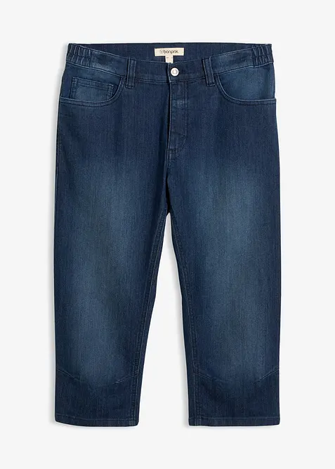 Leichte 3/4-Jeans mit Dehnbund, Regular Fit, bonprix