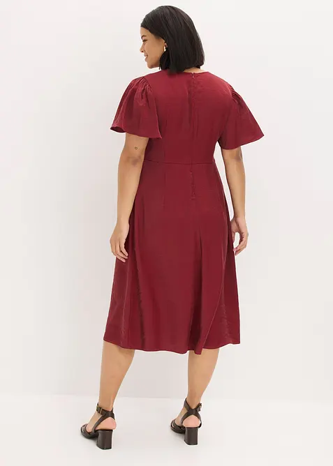 Robe midi en satin iris&eacute;, bonprix