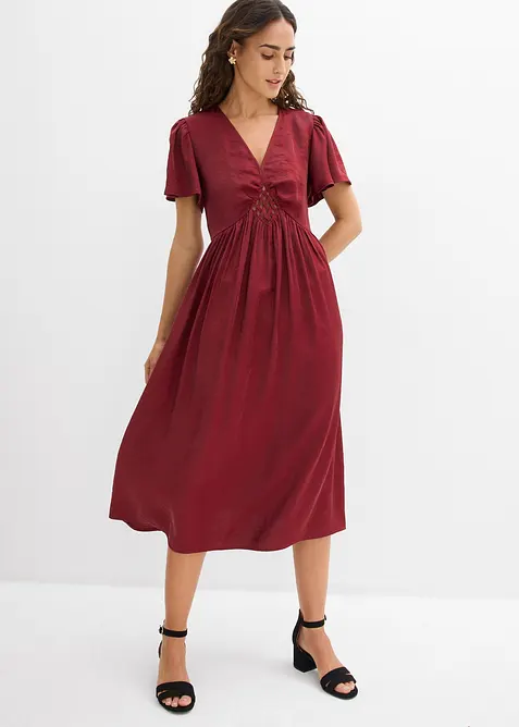 Midikleid aus schimmerndem Satin, bonprix