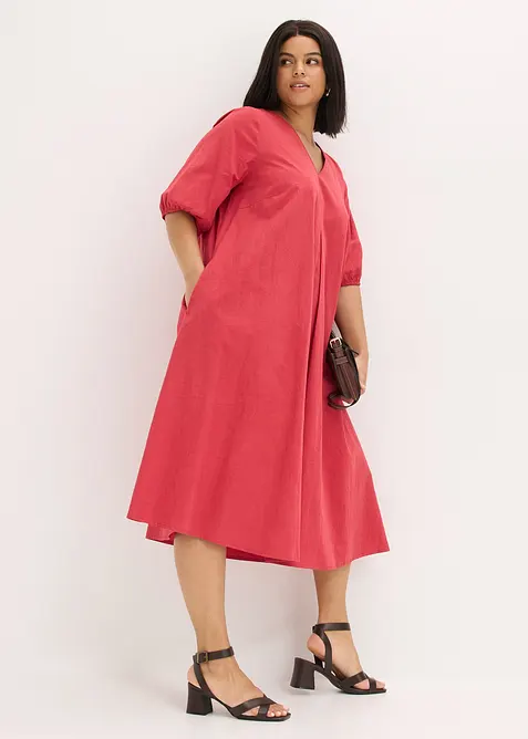 Robe midi 100% coton, bonprix