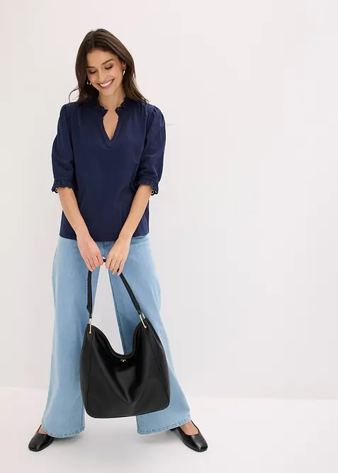 Langarmshirt aus reiner Baumwolle, bonprix