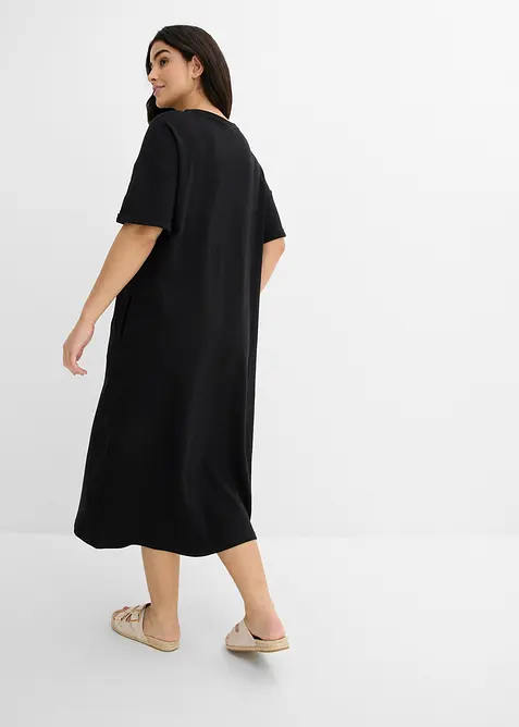 Robe en jersey interlock &eacute;pais avec poches sur les c&ocirc;t&eacute;s, bonprix